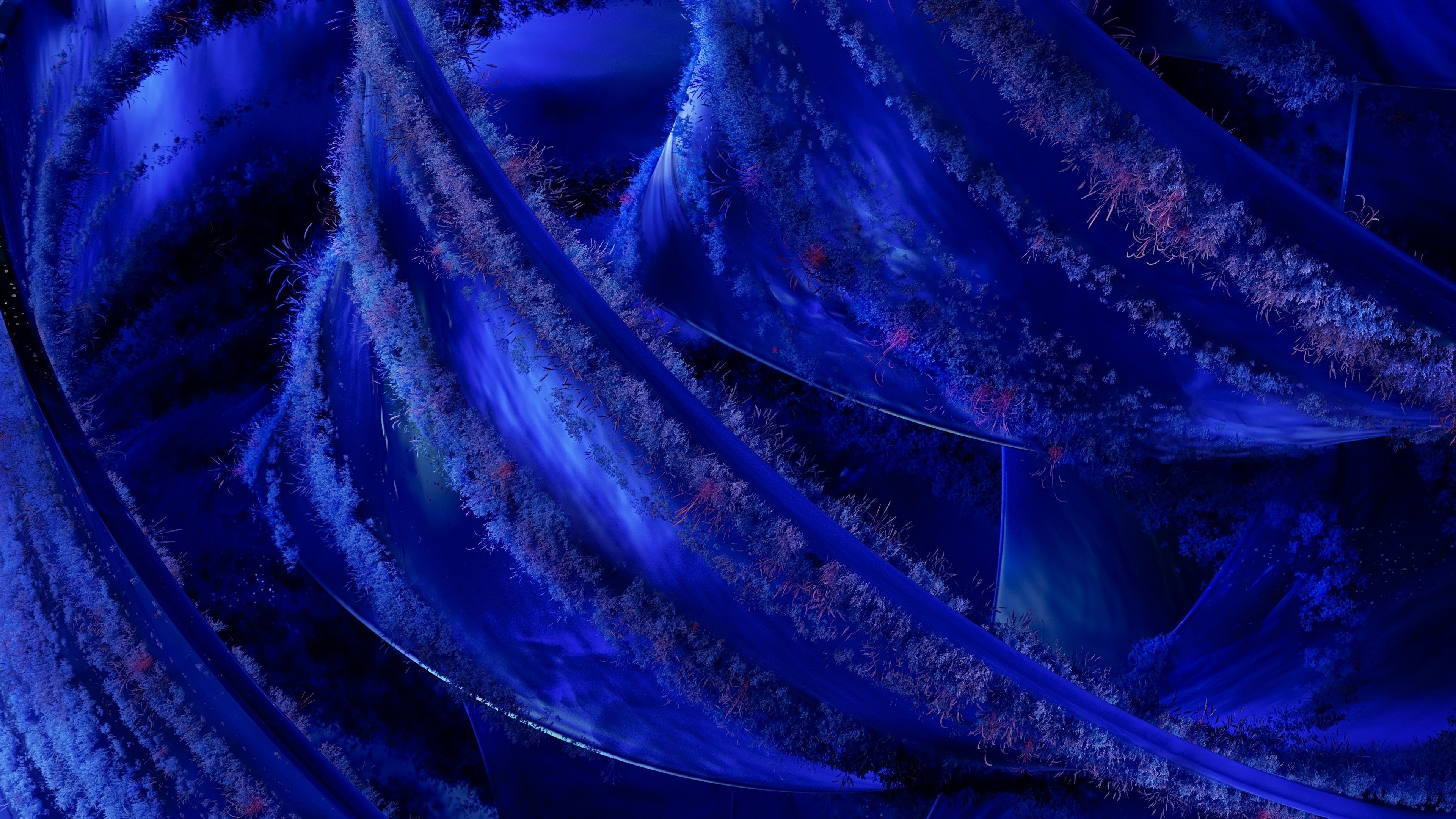 Abstract art Deep blue ultra HD 4K wallpaper