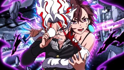 Momo (Dandadan) Turbo Granny ultra HD 4K wallpaper