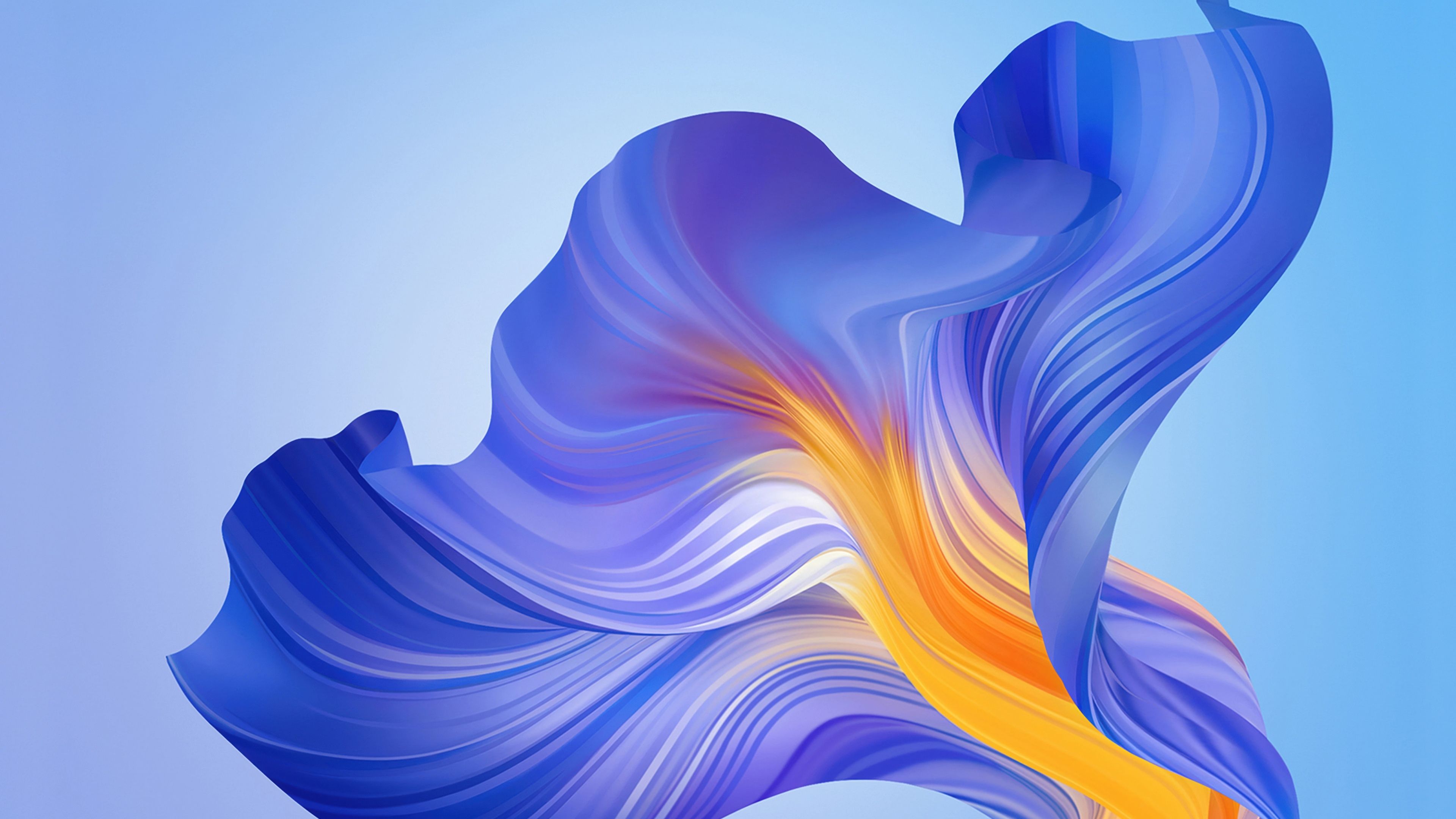 Blue abstract Flow ultra HD 4K wallpaper