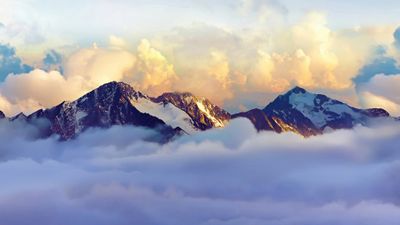 Alps Snow mountains ultra HD 4K wallpaper
