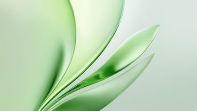 Glossy Green abstract ultra HD 4K wallpaper
