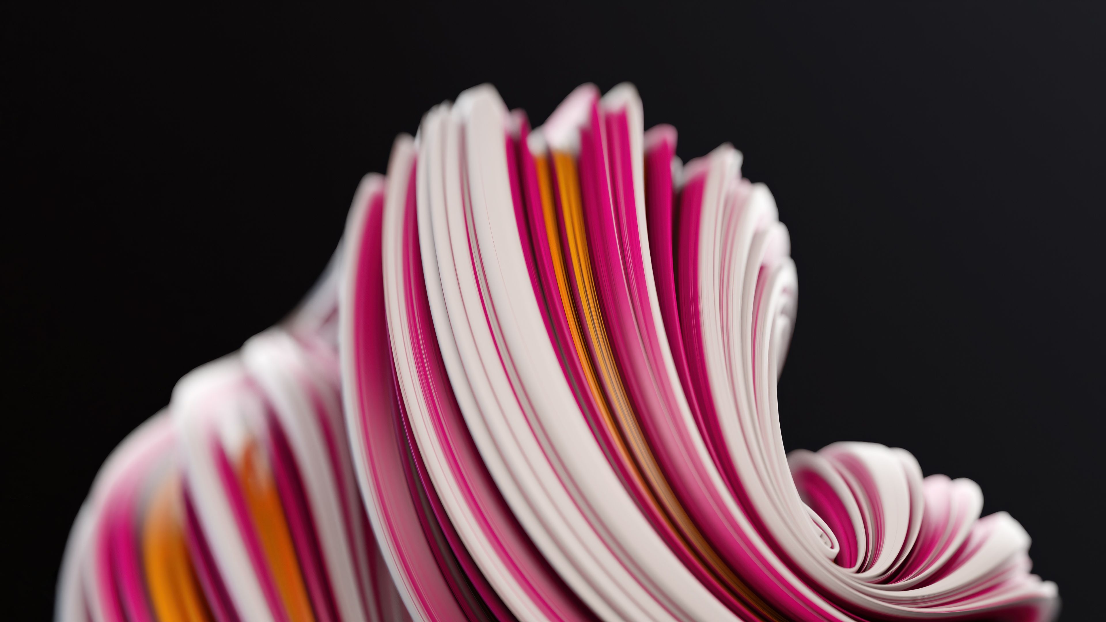 Abstract Swirls Dark background ultra HD 4K wallpaper