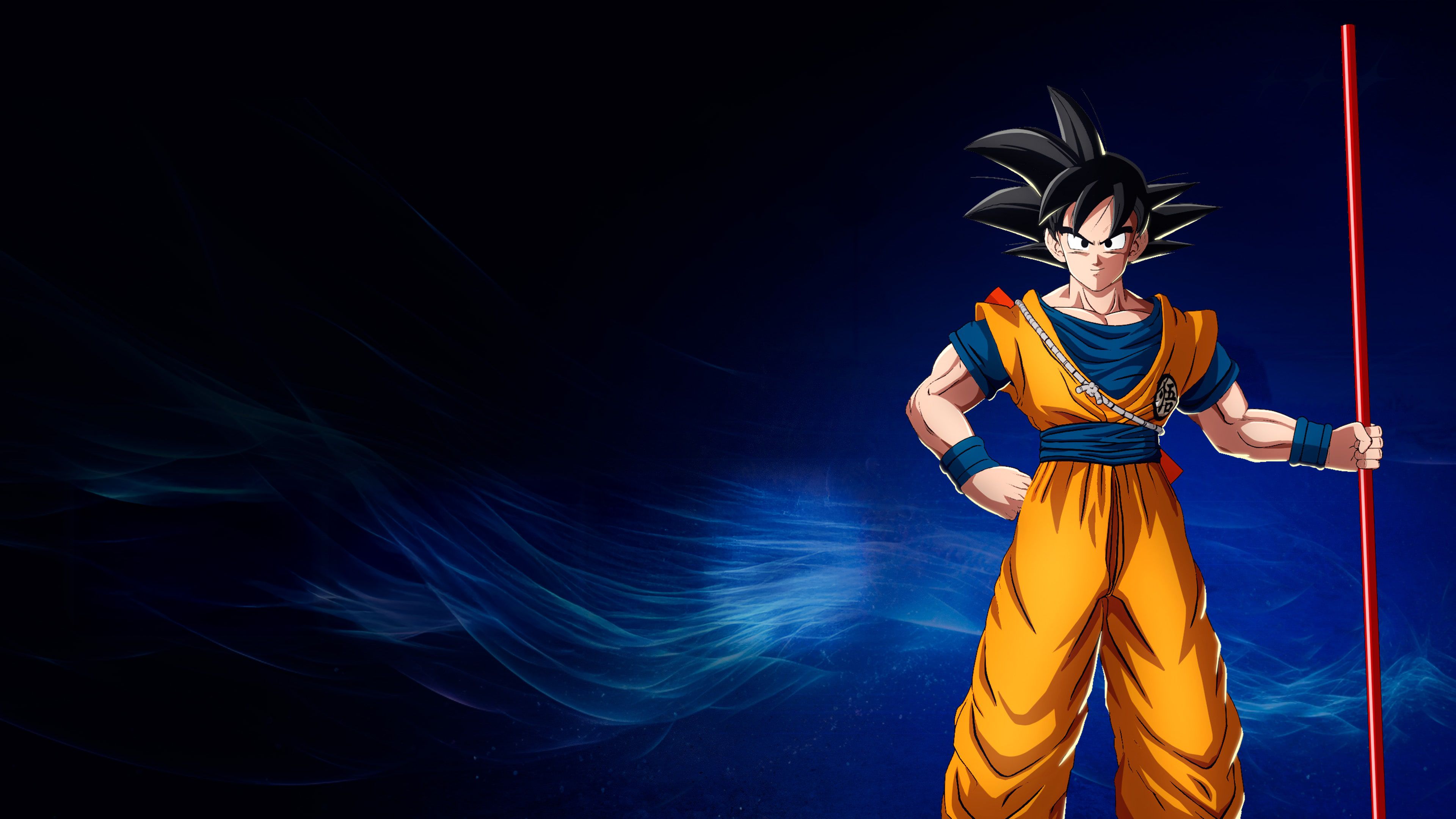 Son Goku Power Pole ultra HD 4K wallpaper