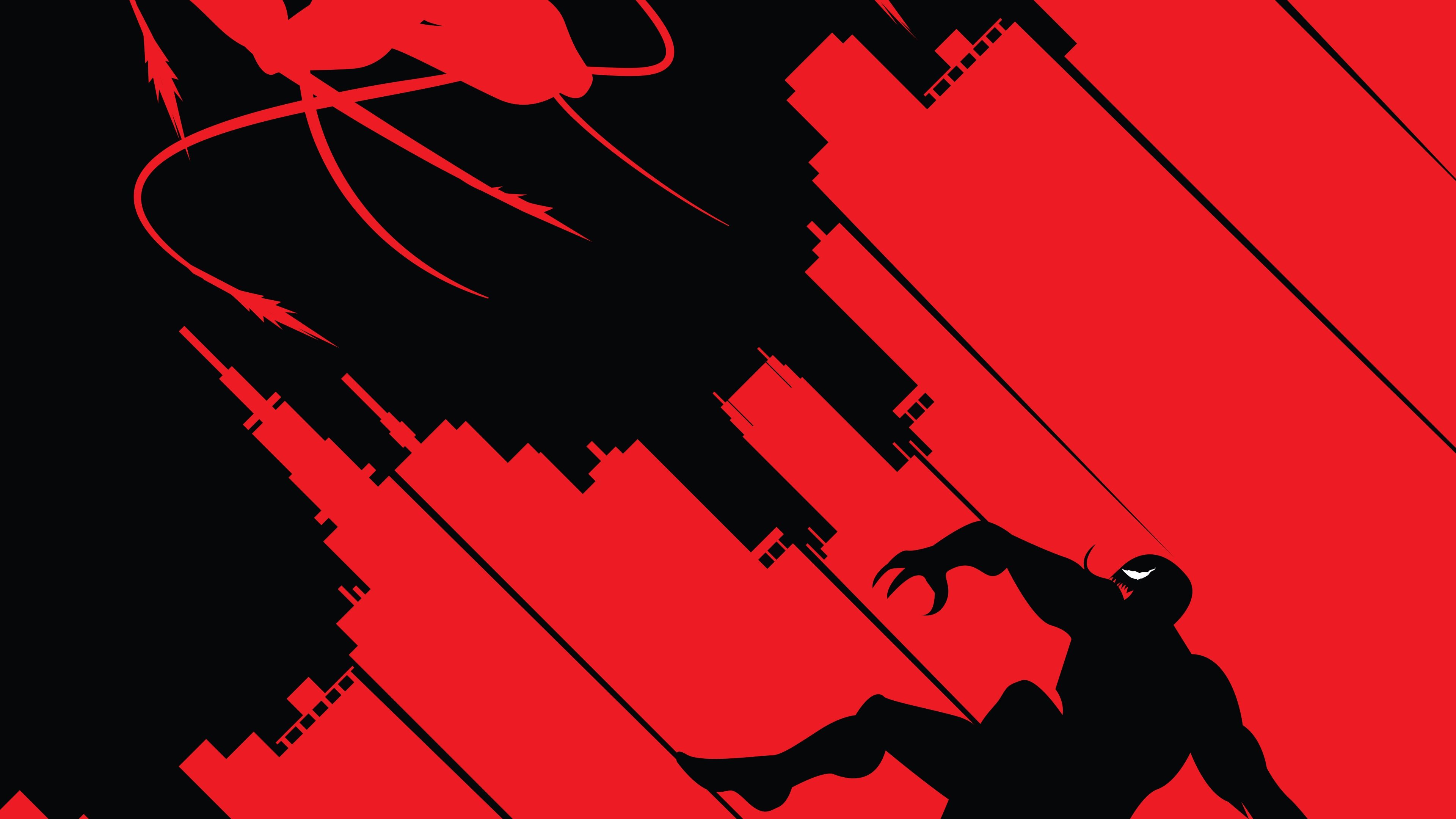 Venom vs Carnage ultra HD 4K wallpaper