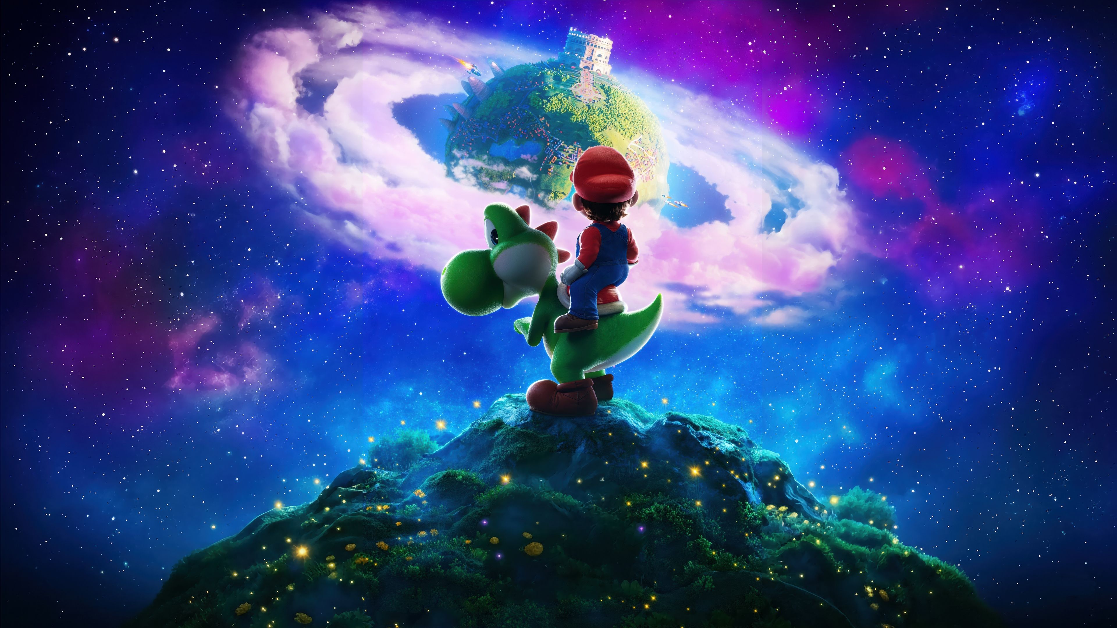 Yoshi Mario ultra HD 4K wallpaper