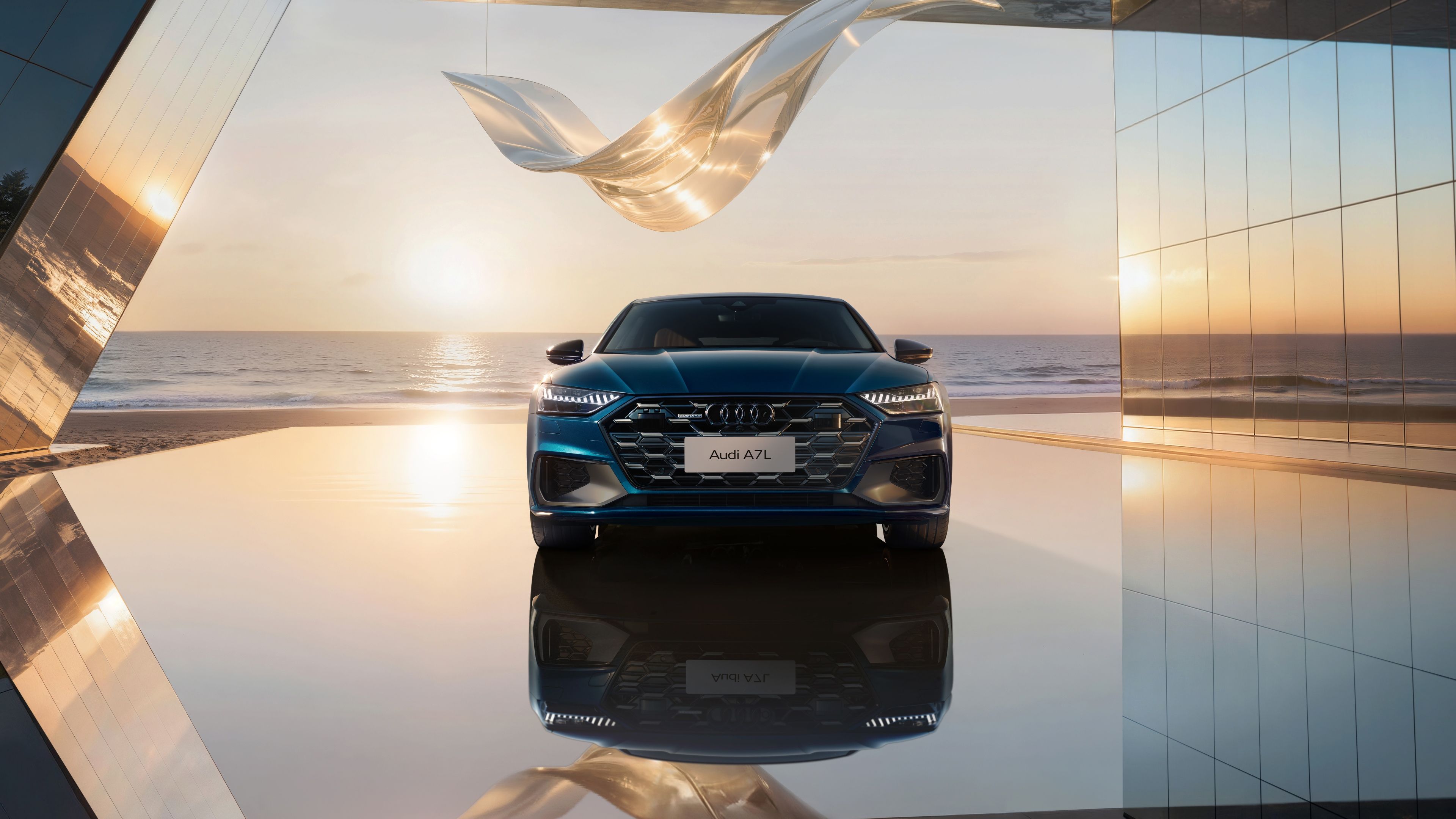 Audi A7L 55 TFSI quattro S line ultra HD 4K wallpaper