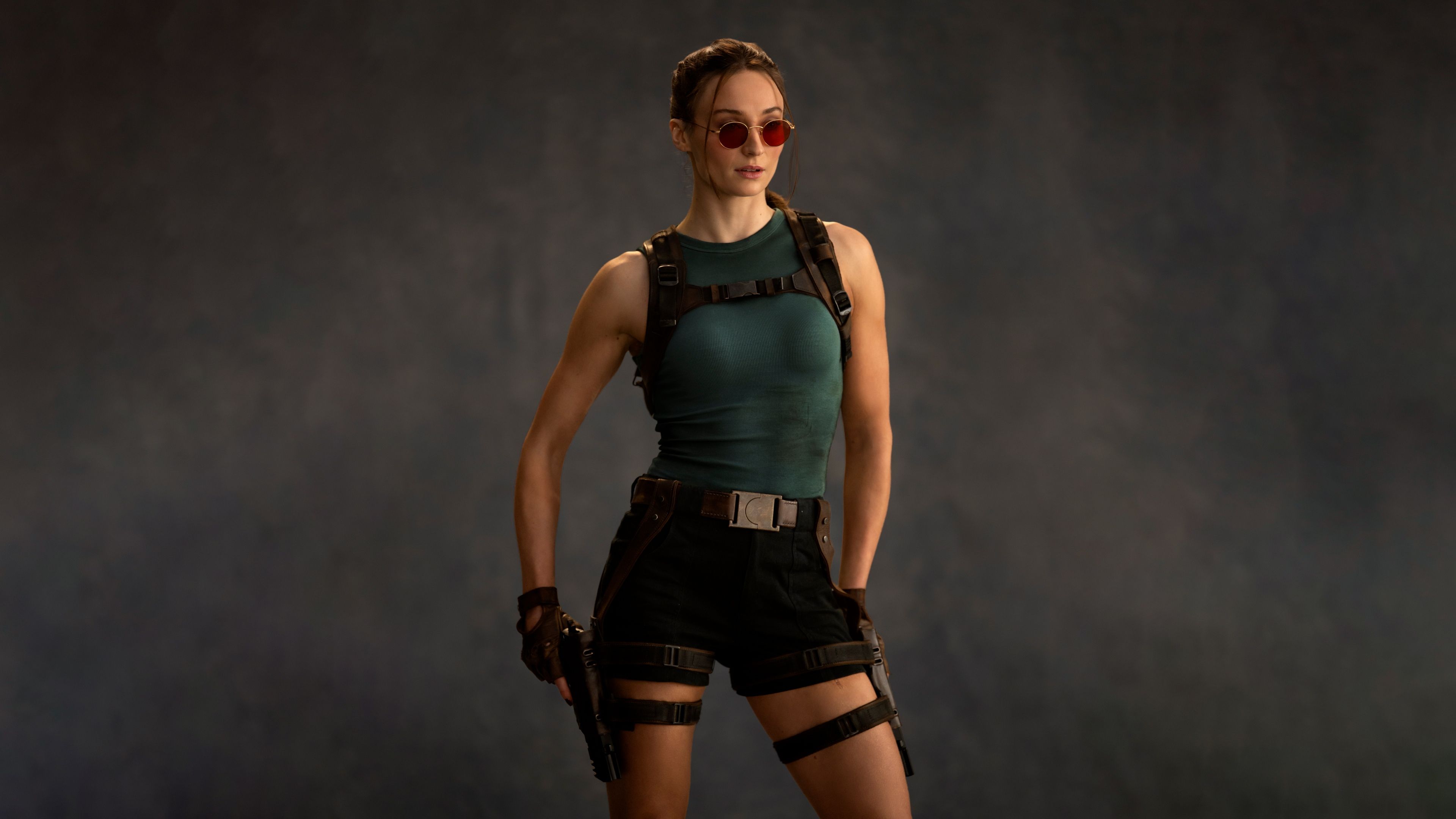 Sophie Turner Lara Croft ultra HD 4K wallpaper