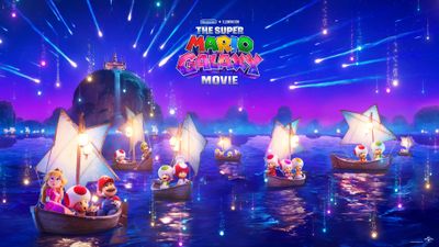 The Super Mario Galaxy Movie Key Art ultra HD 4K wallpaper