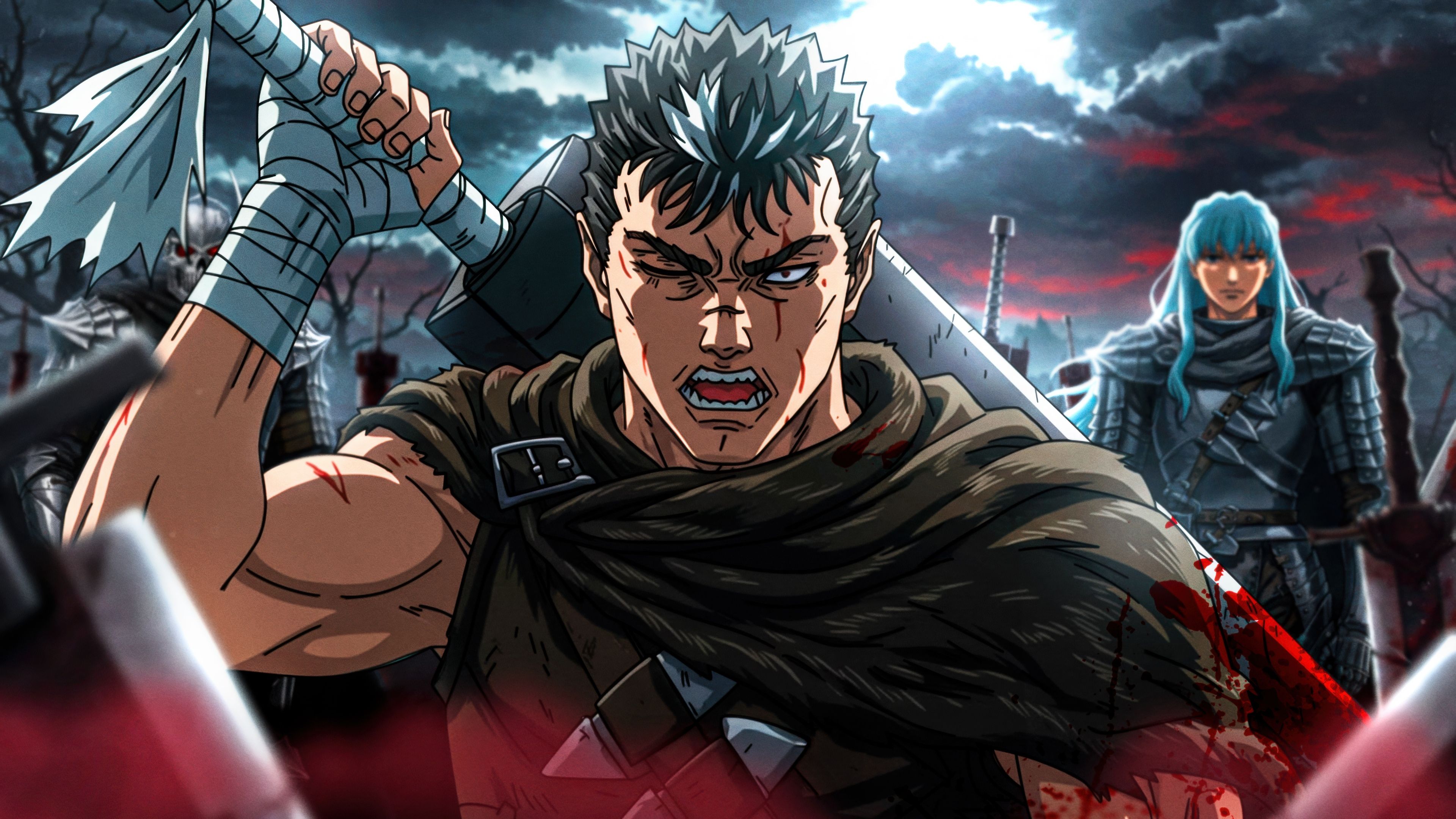 Guts Battle ultra HD 4K wallpaper