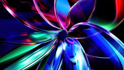 Glassy Colorful abstract ultra HD 4K wallpaper