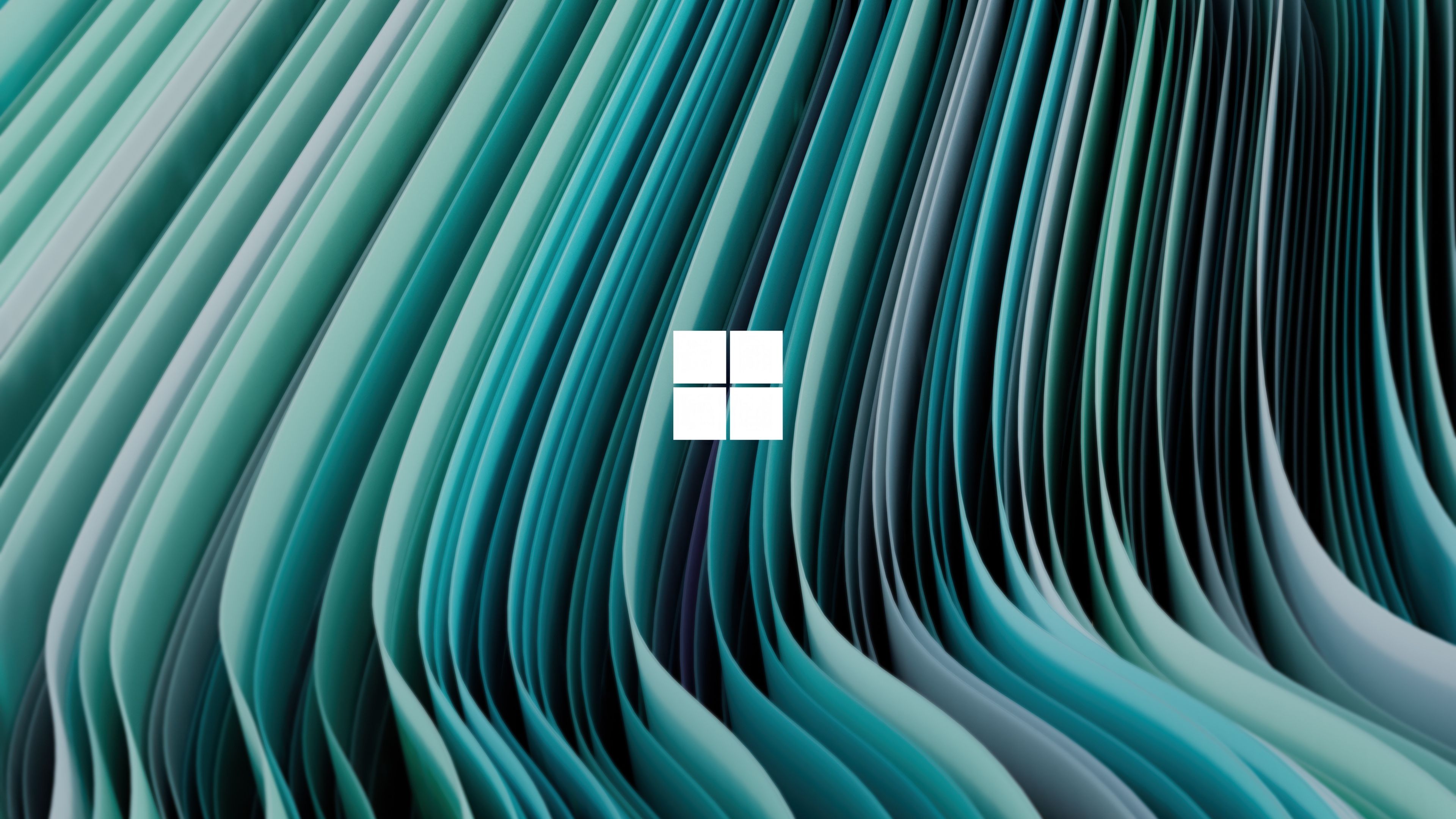 Windows 11 Teal abstract ultra HD 4K wallpaper
