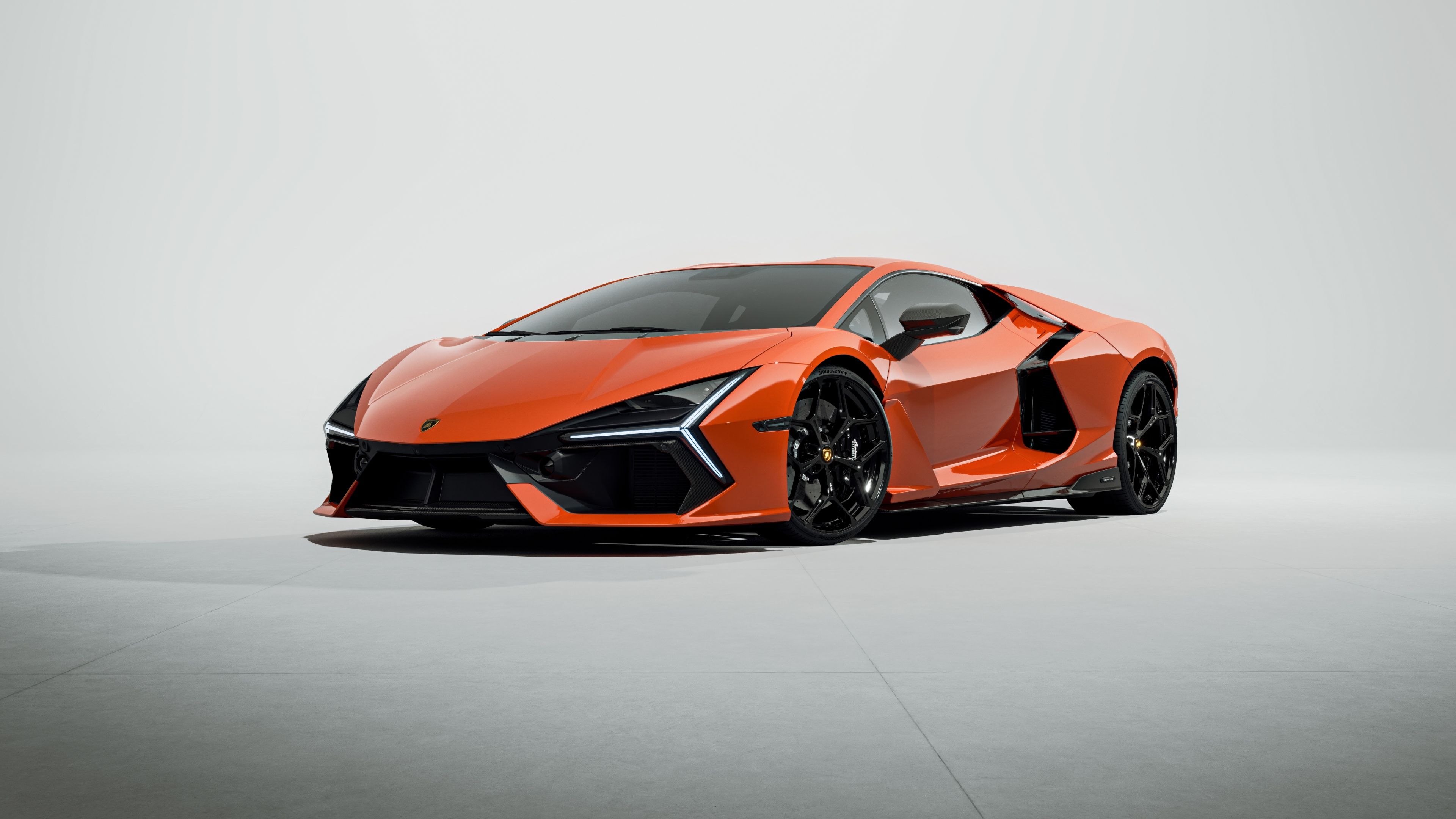 Lamborghini Revuelto Arancio Borealis ultra HD 4K wallpaper