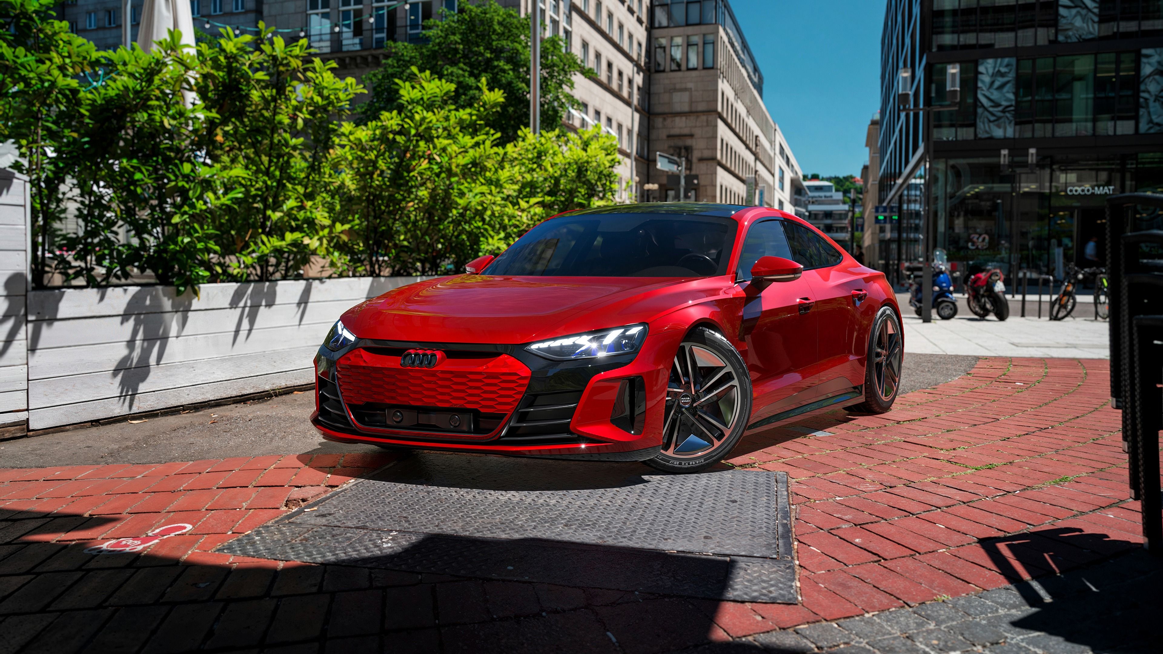 Audi RS e-tron GT Urban ultra HD 4K wallpaper