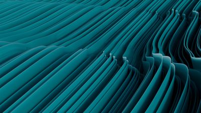 Teal abstract Layers ultra HD 4K wallpaper