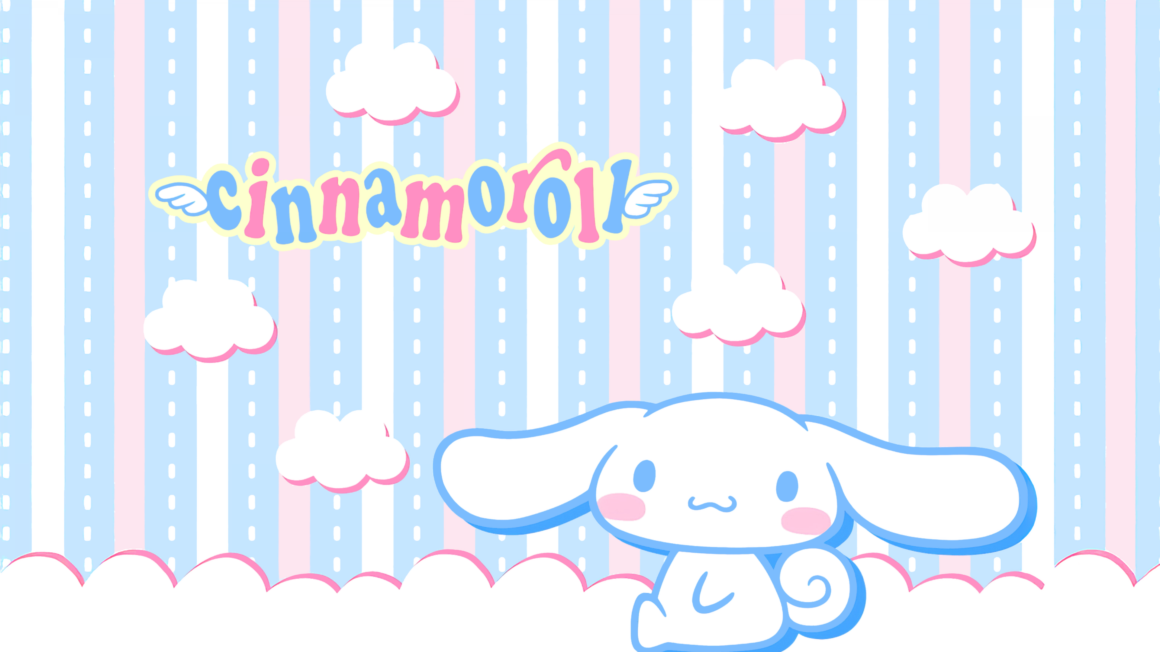 Cinnamoroll Blue and Pink ultra HD 4K wallpaper
