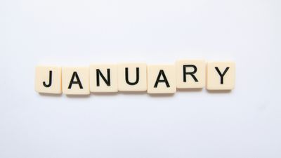January Scrabble letters ultra HD 4K wallpaper