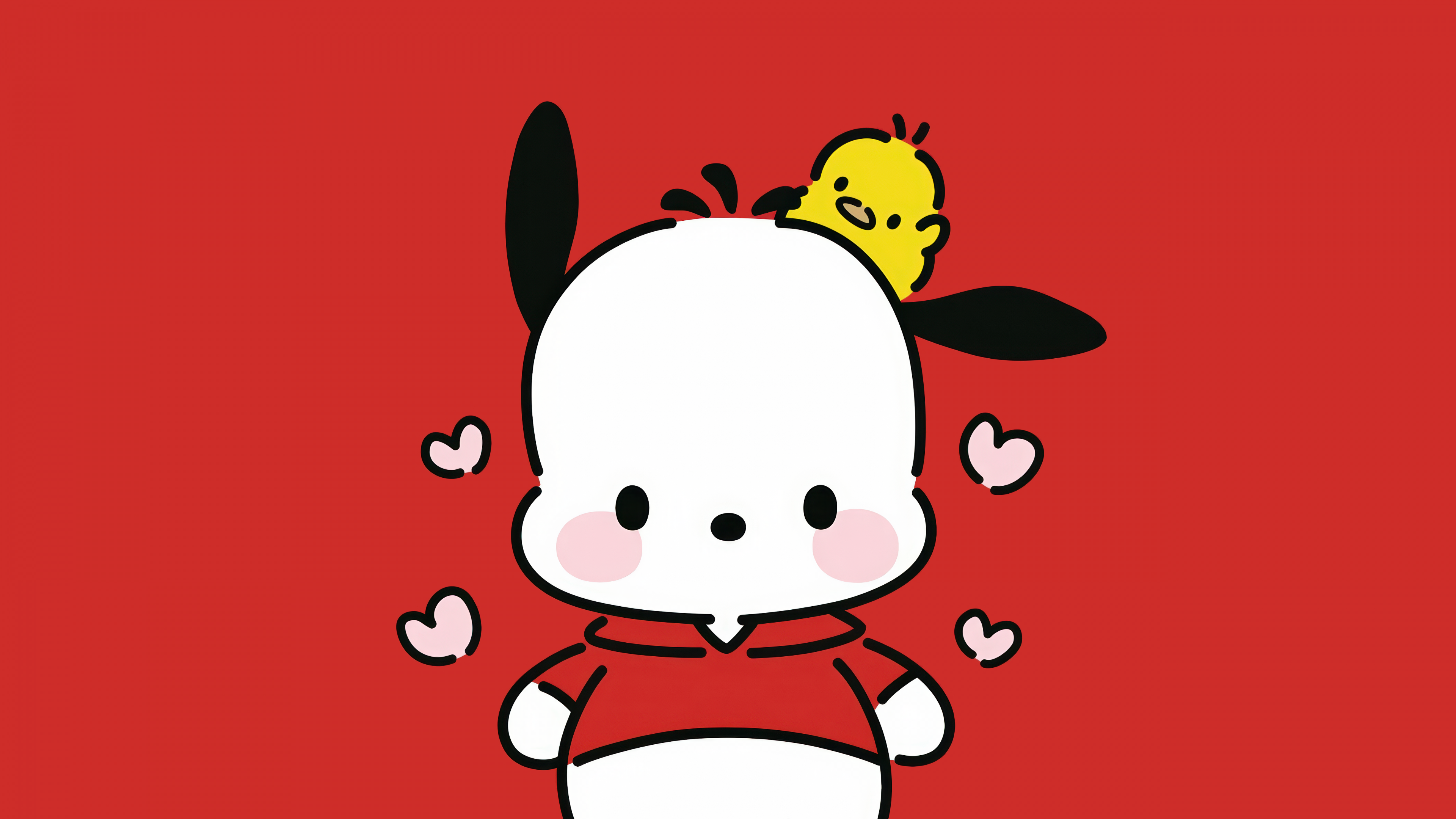 Pochacco Duck With Knife ultra HD 4K wallpaper