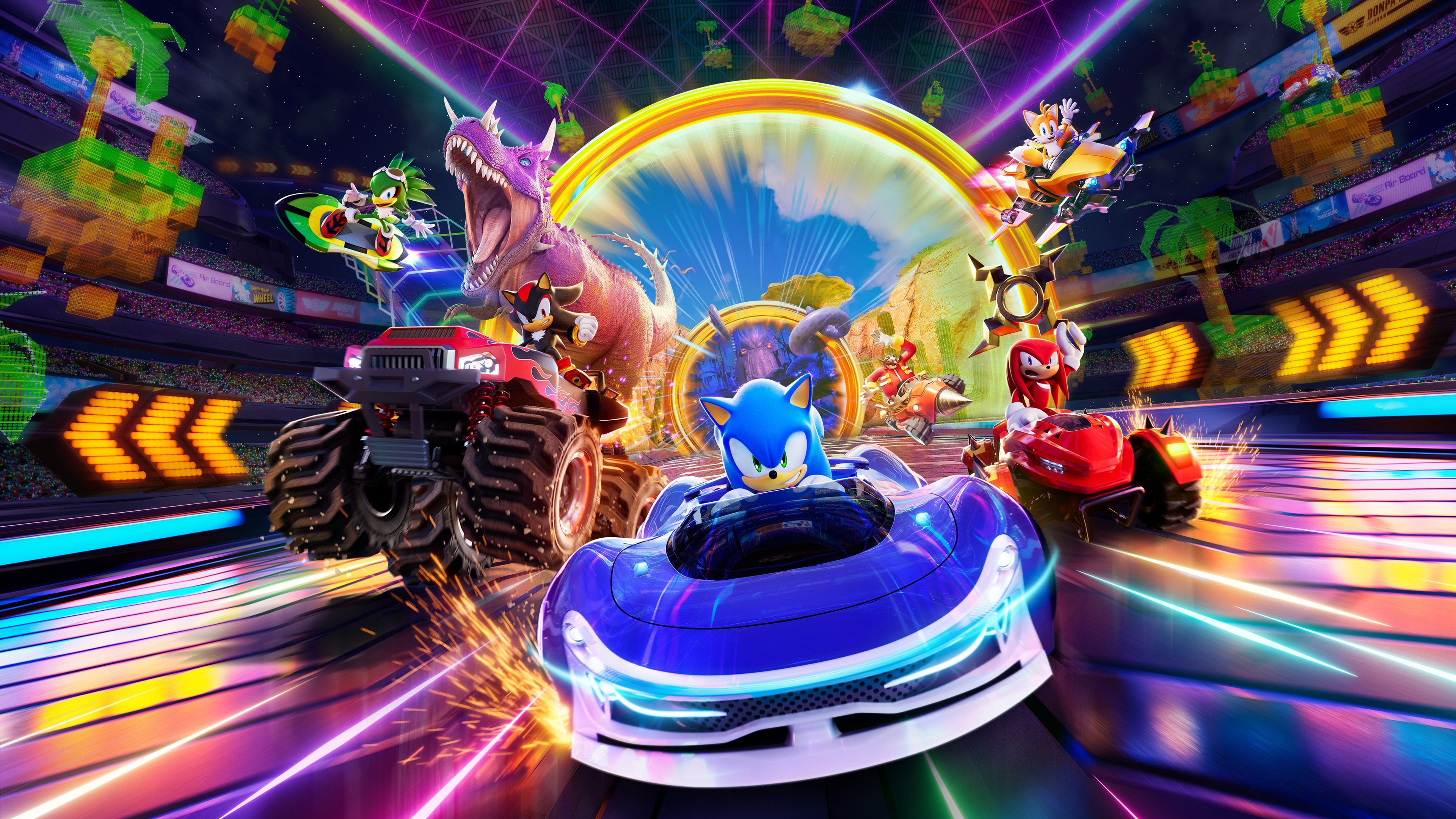 Sonic Racing: CrossWorlds Key Art ultra HD 4K wallpaper