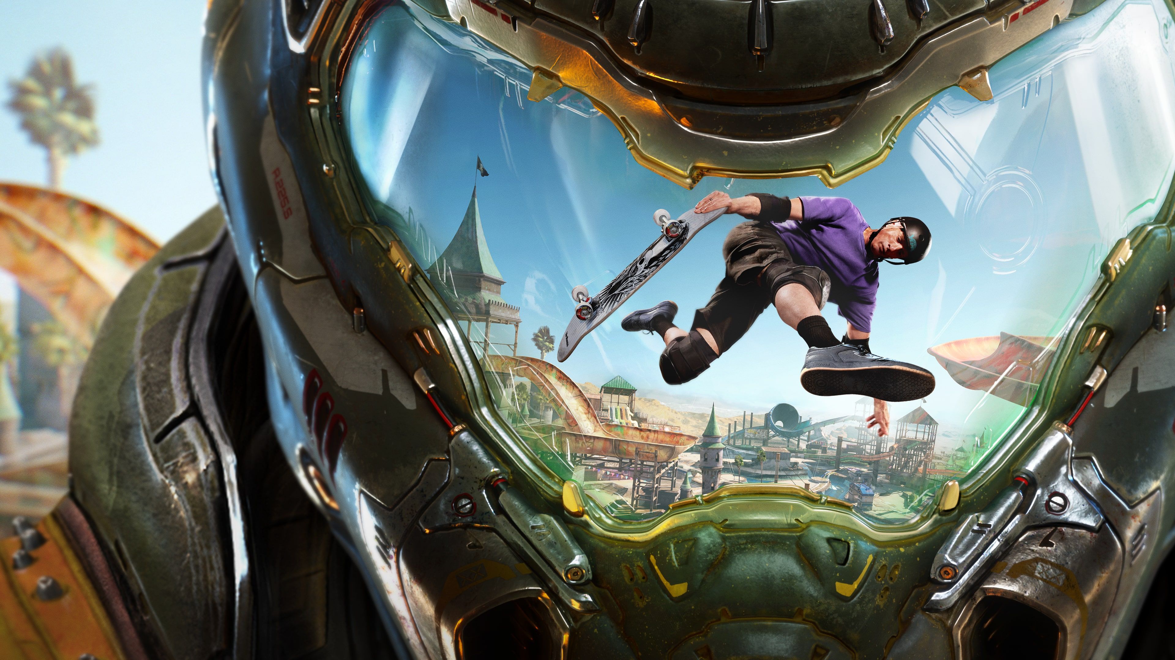Tony Hawk's Pro Skater 3 + 4 Key Art ultra HD 4K wallpaper