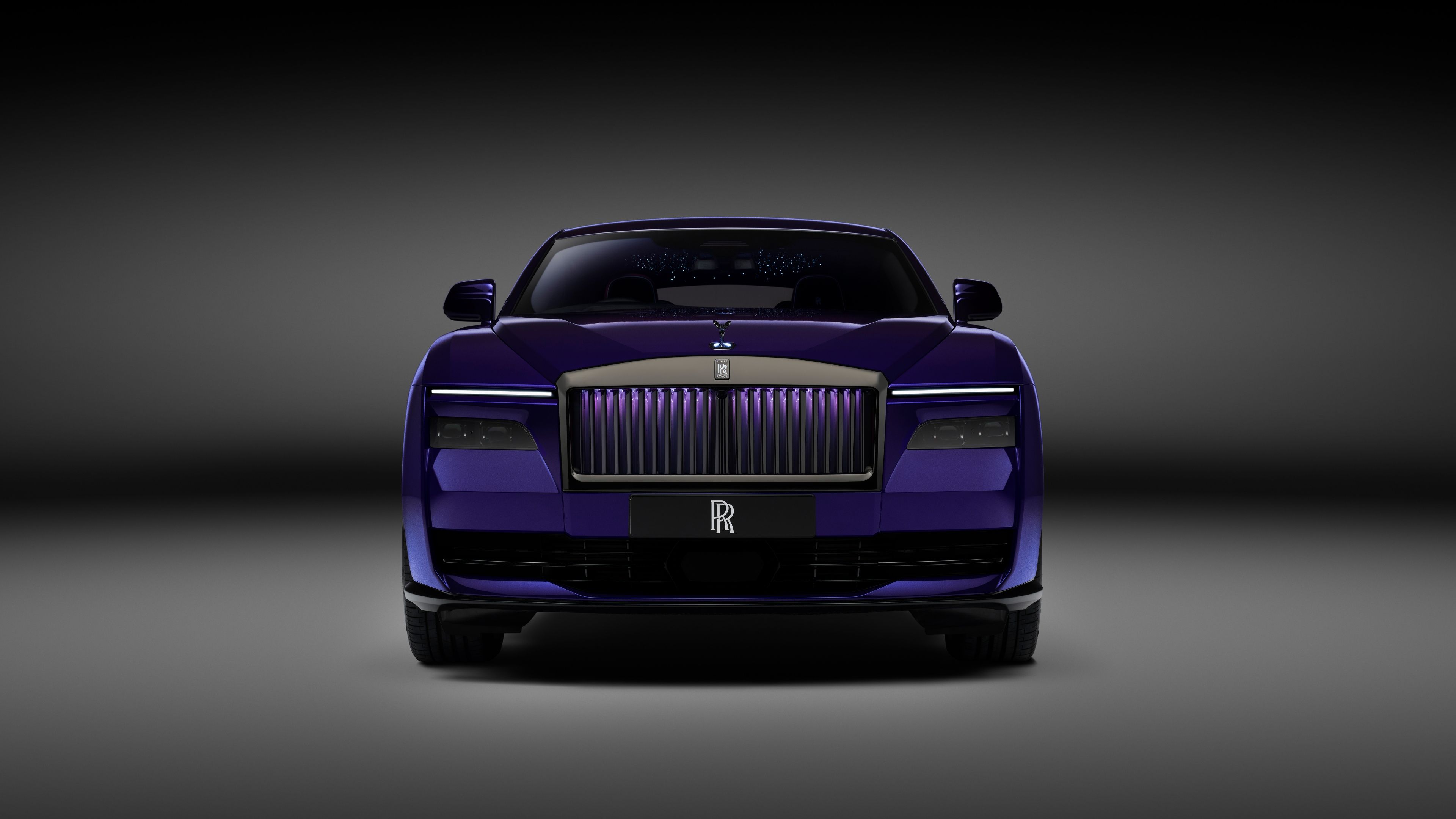 Rolls-Royce Black Badge Spectre Aesthetic ultra HD 4K wallpaper