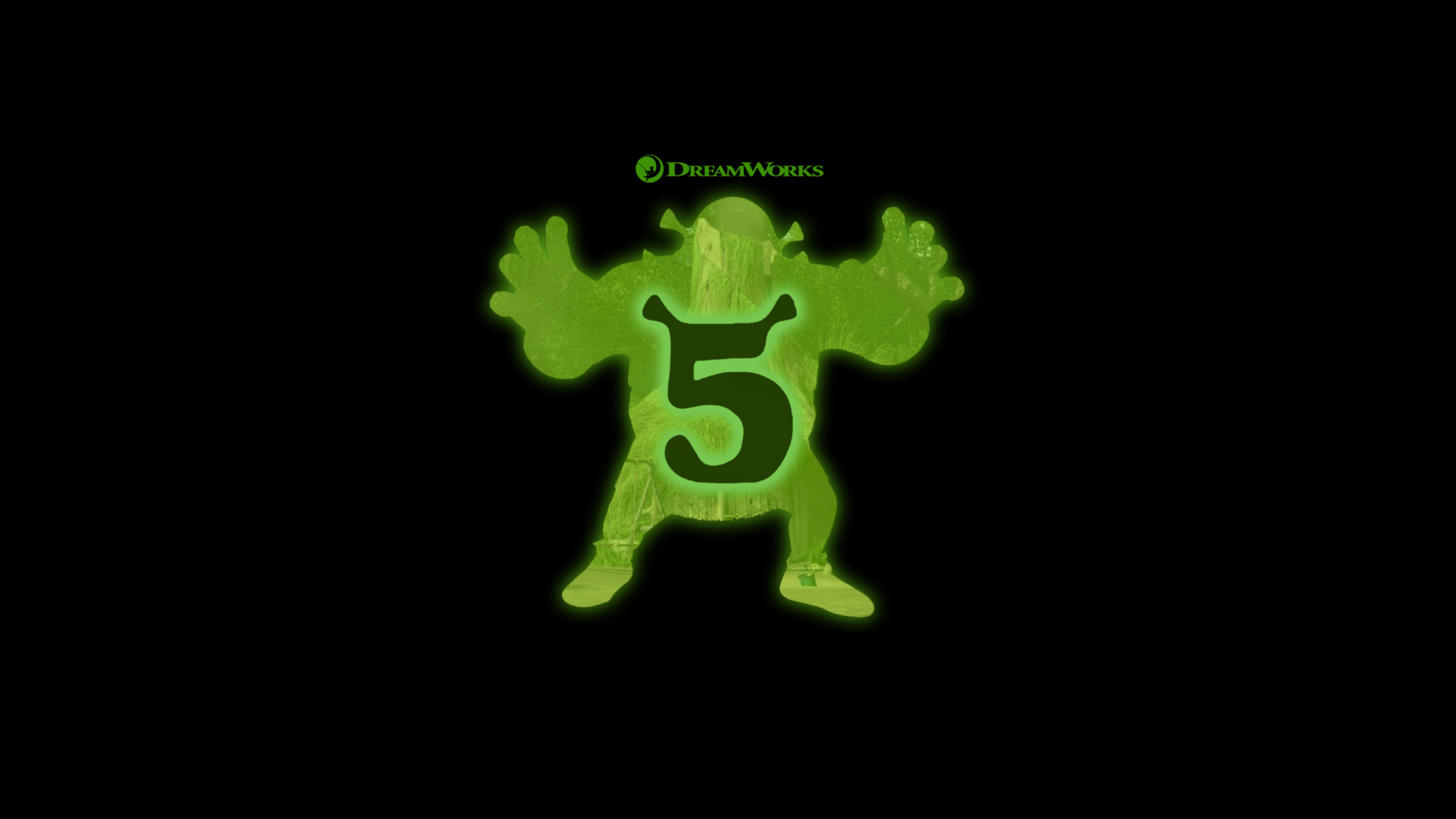 Shrek 5 Black background ultra HD 4K wallpaper