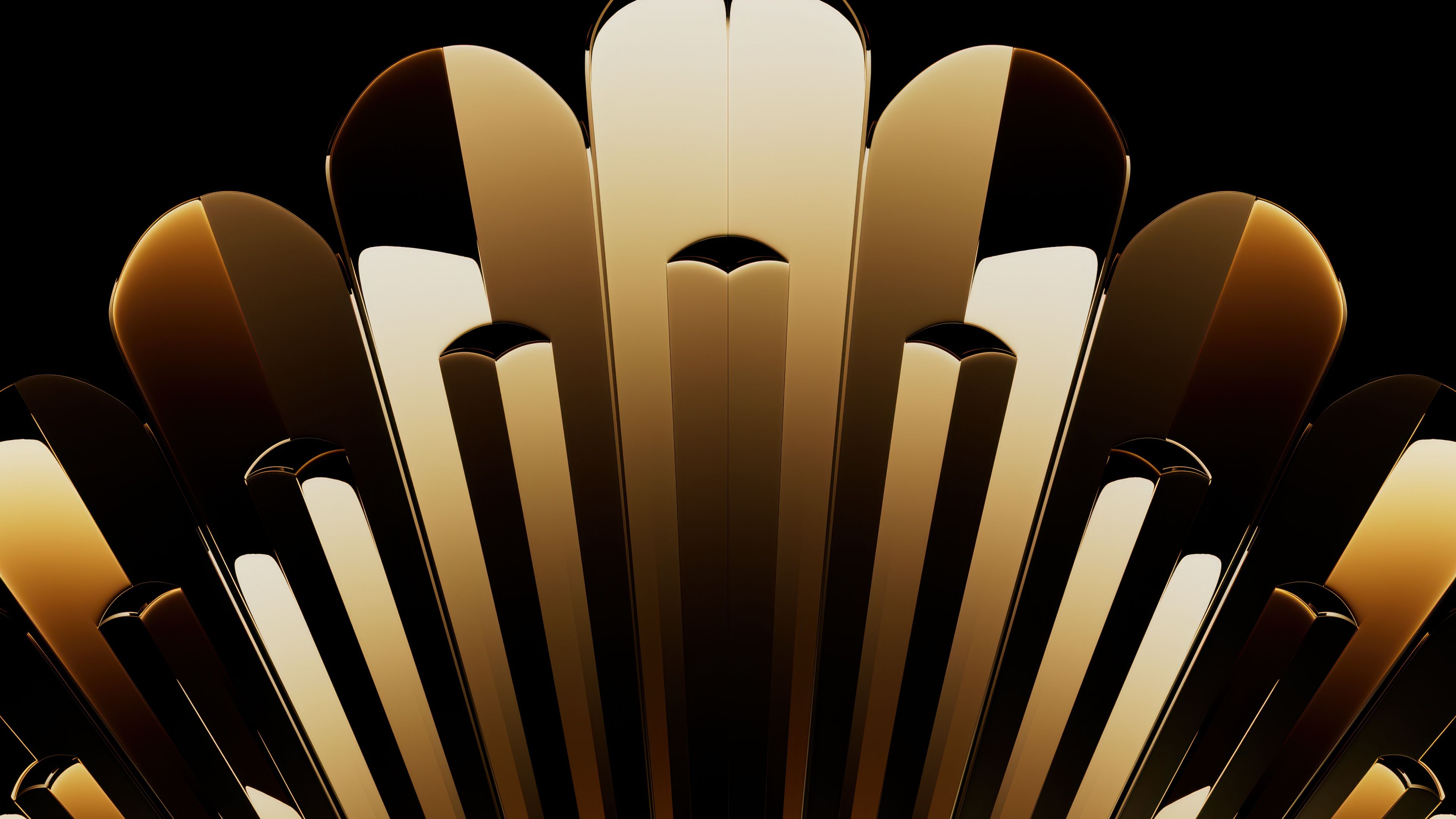 Yellow abstract Metallic ultra HD 4K wallpaper