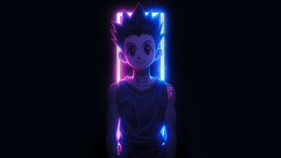 Gon Freecss Neon art ultra HD 4K wallpaper