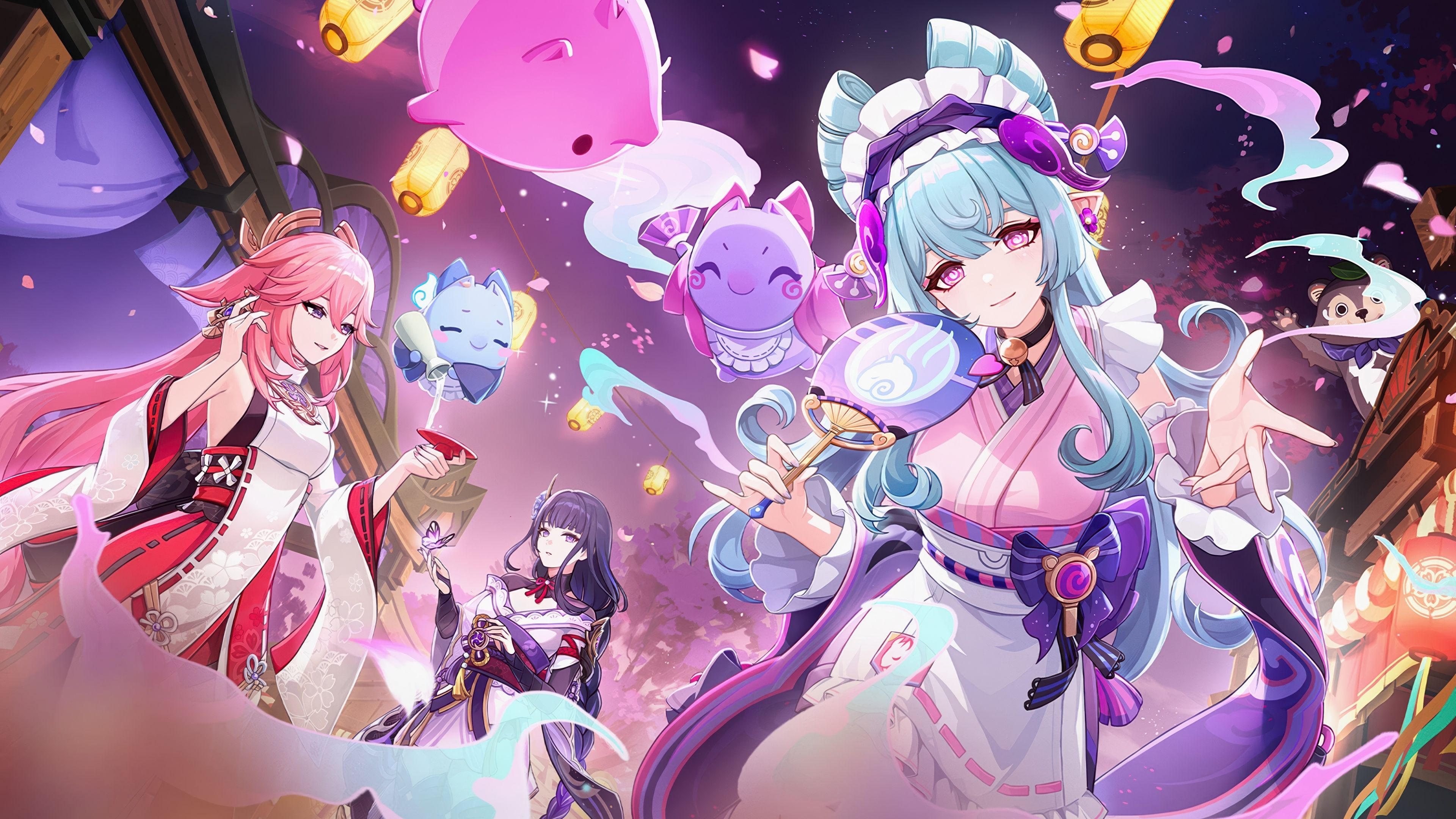 Yumemizuki Mizuki Genshin Impact ultra HD 4K wallpaper