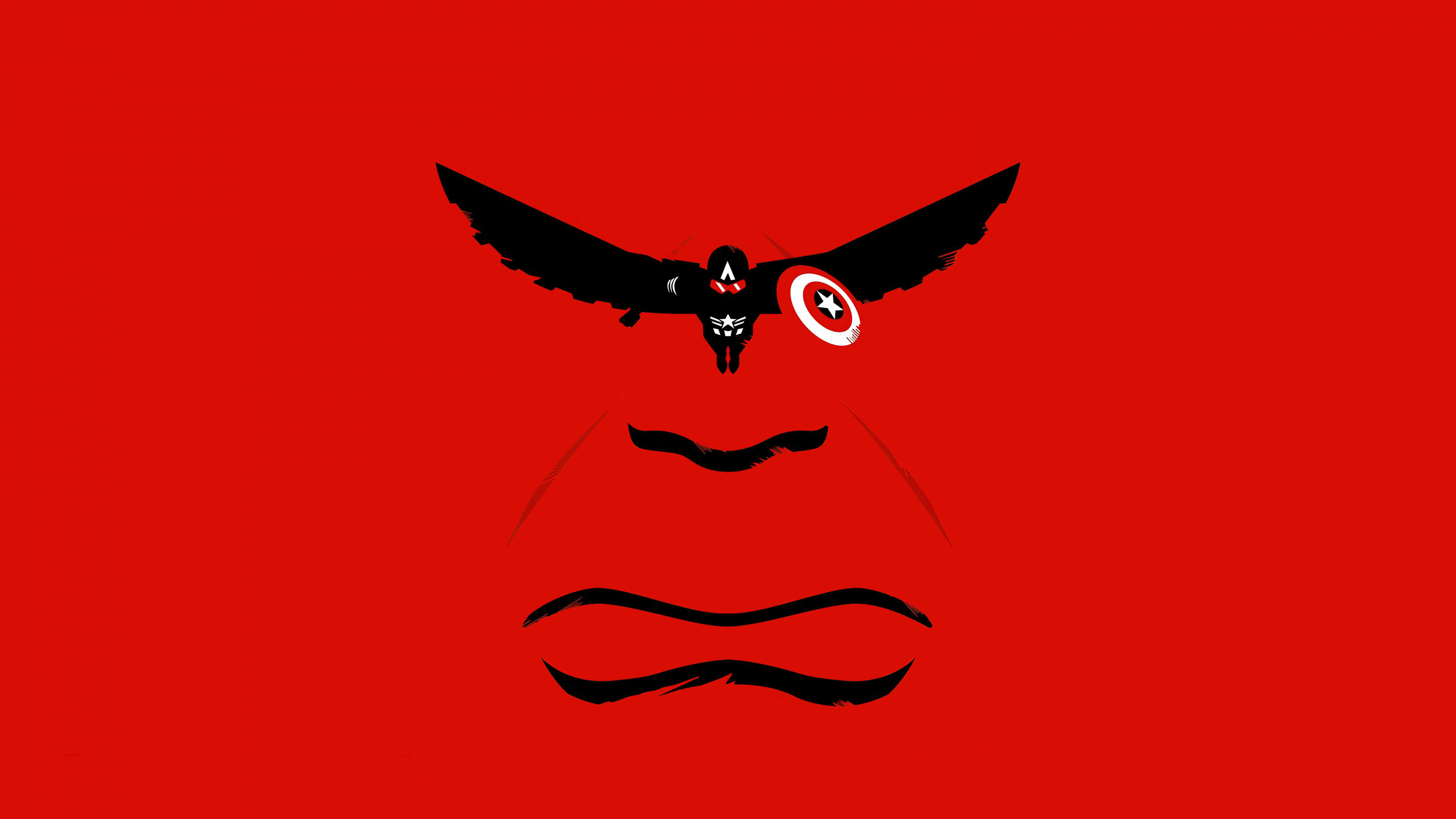 Captain America: Brave New World Minimalist ultra HD 4K wallpaper