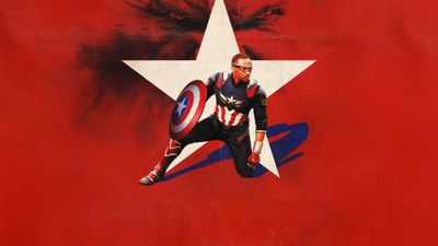 Captain America: Brave New World Red background ultra HD 4K wallpaper