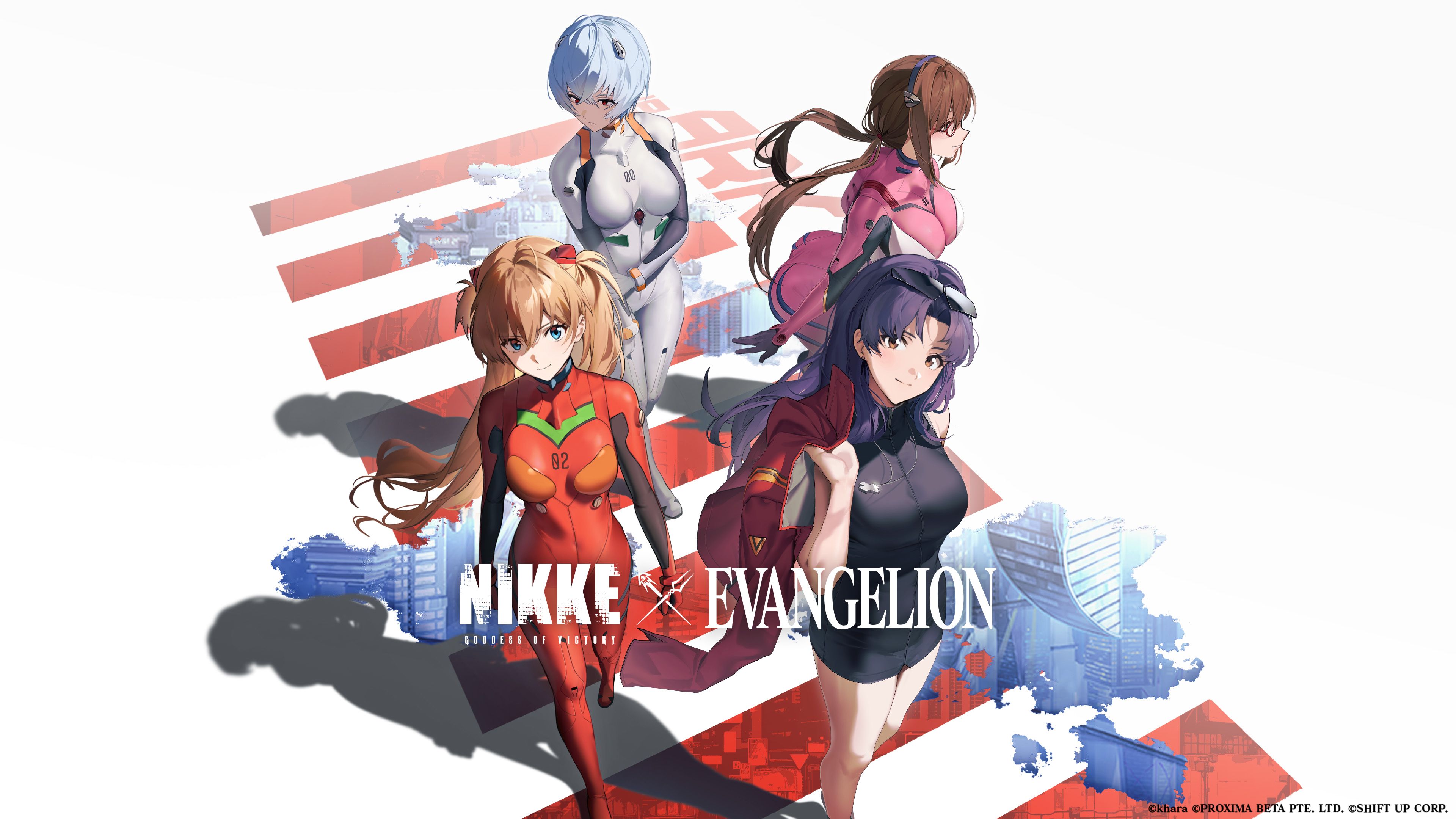 Goddess of Victory: Nikke Neon Genesis Evangelion ultra HD 4K wallpaper