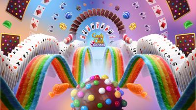 Candy Crush Solitaire Game poster ultra HD 4K wallpaper