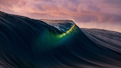 Sunset Tides ultra HD 4K wallpaper