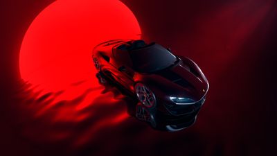 Ferrari J50 Red aesthetic ultra HD 4K wallpaper