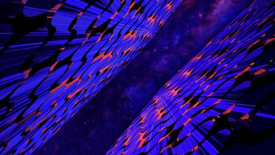 Neon Modern architecture ultra HD 4K wallpaper