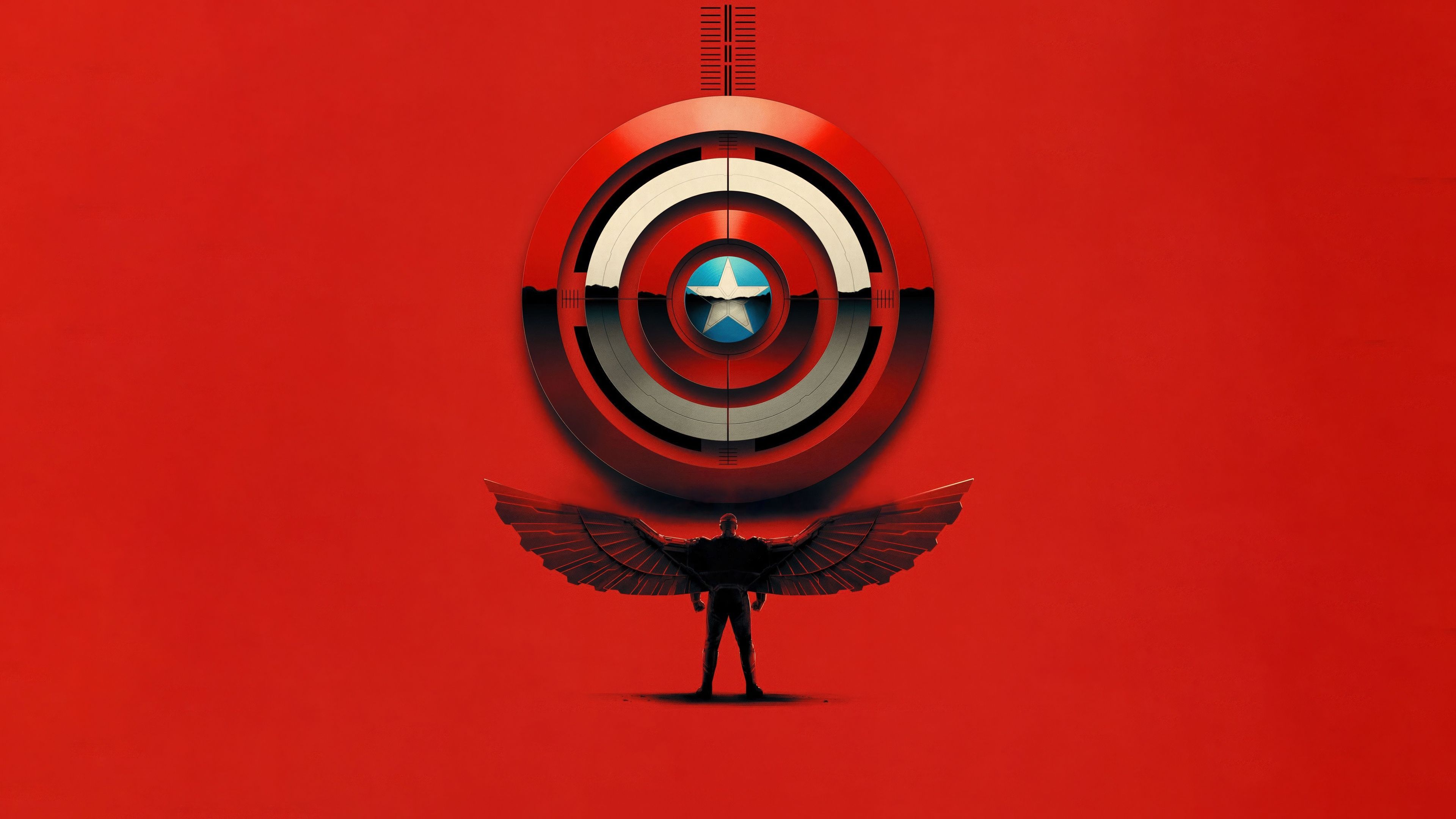 Captain America: Brave New World Red aesthetic ultra HD 4K wallpaper