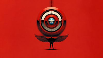 Captain America: Brave New World Red aesthetic ultra HD 4K wallpaper