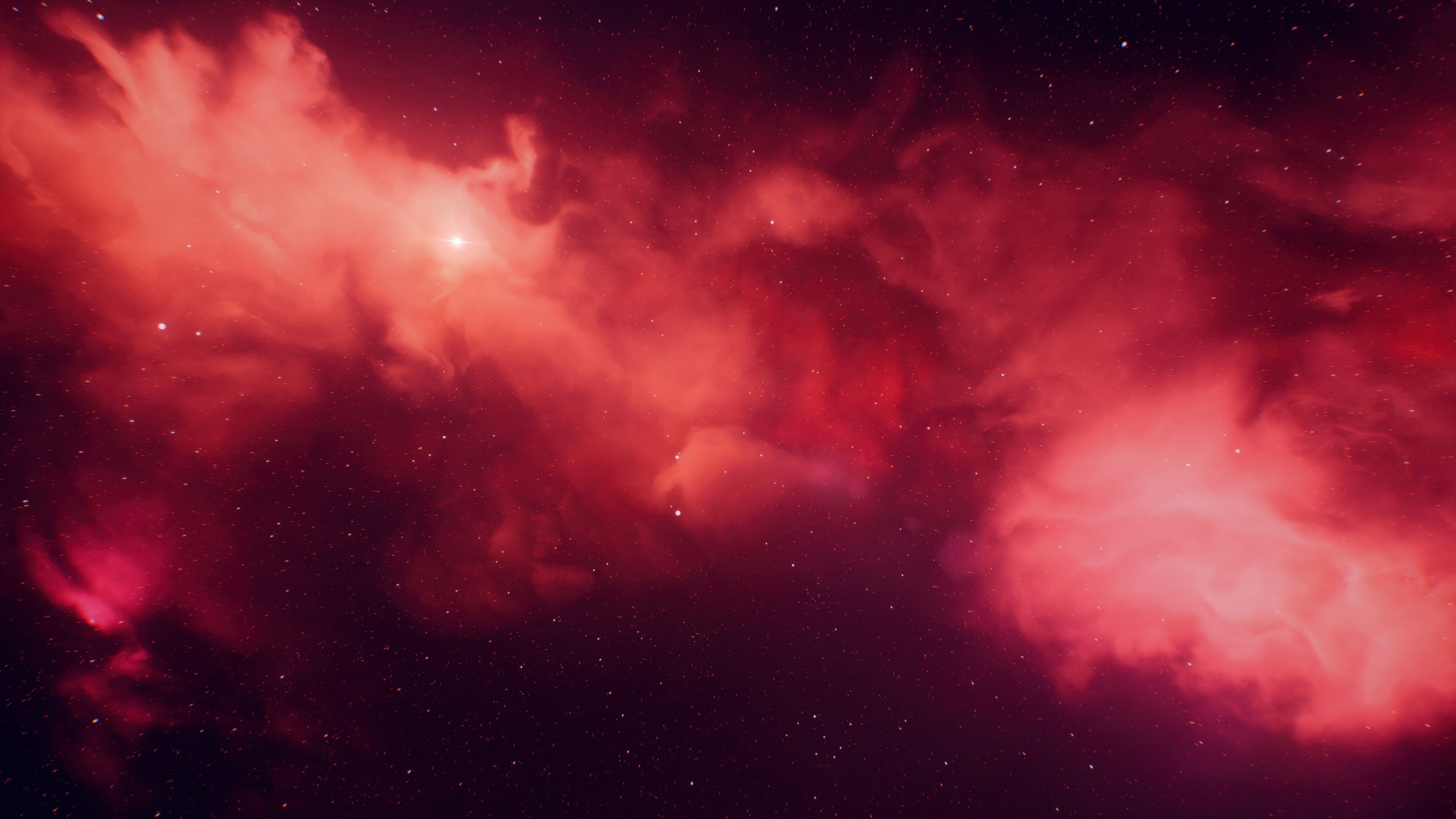 Starry sky Red aesthetic ultra HD 4K wallpaper