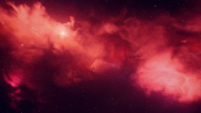 Starry sky Red aesthetic ultra HD 4K wallpaper