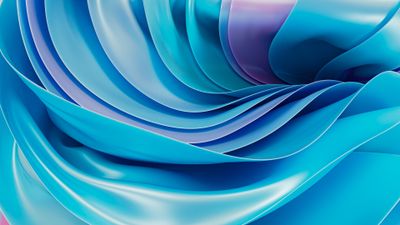 Fluidic Blue abstract ultra HD 4K wallpaper