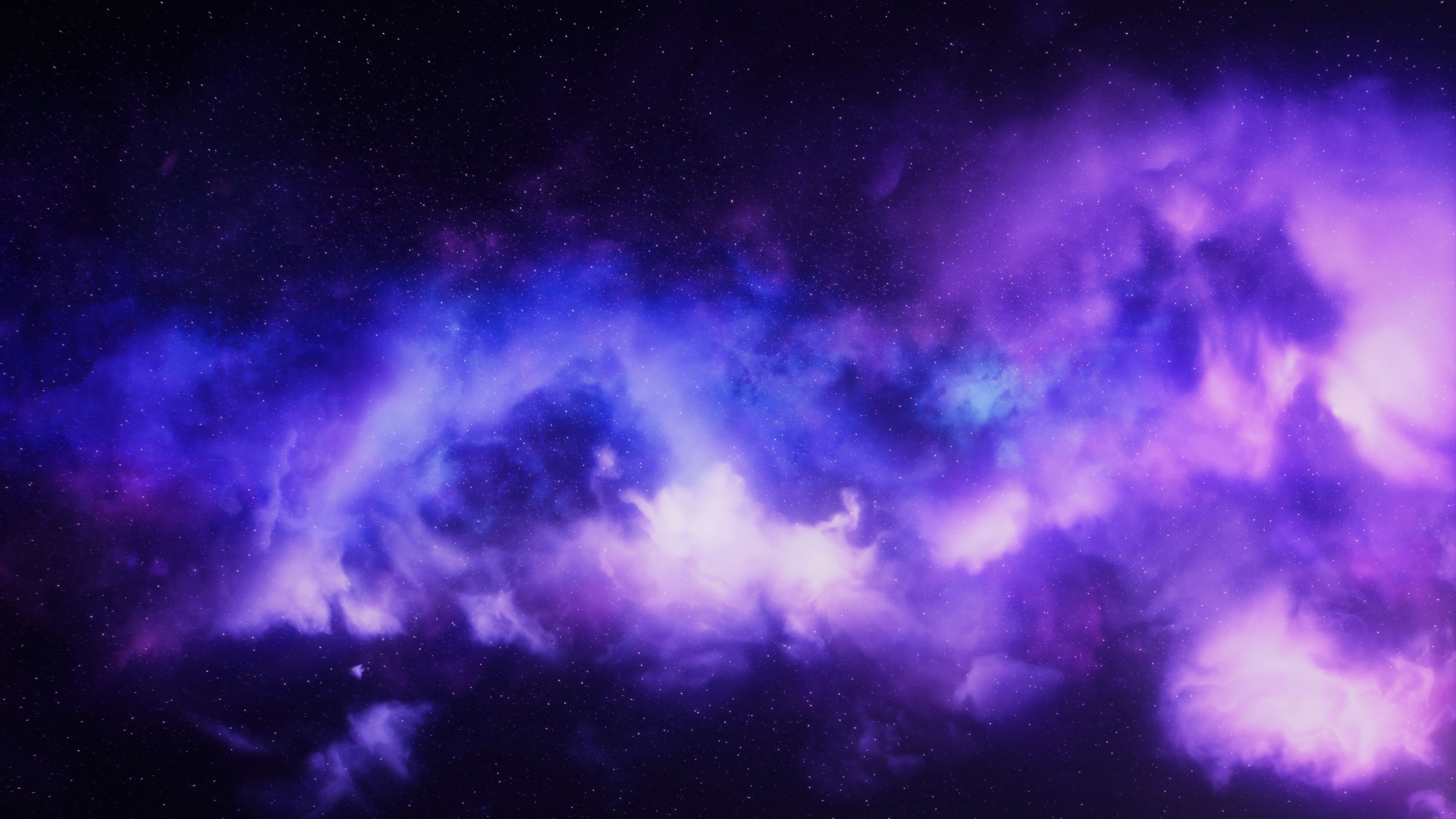 Starry sky Purple aesthetic ultra HD 4K wallpaper