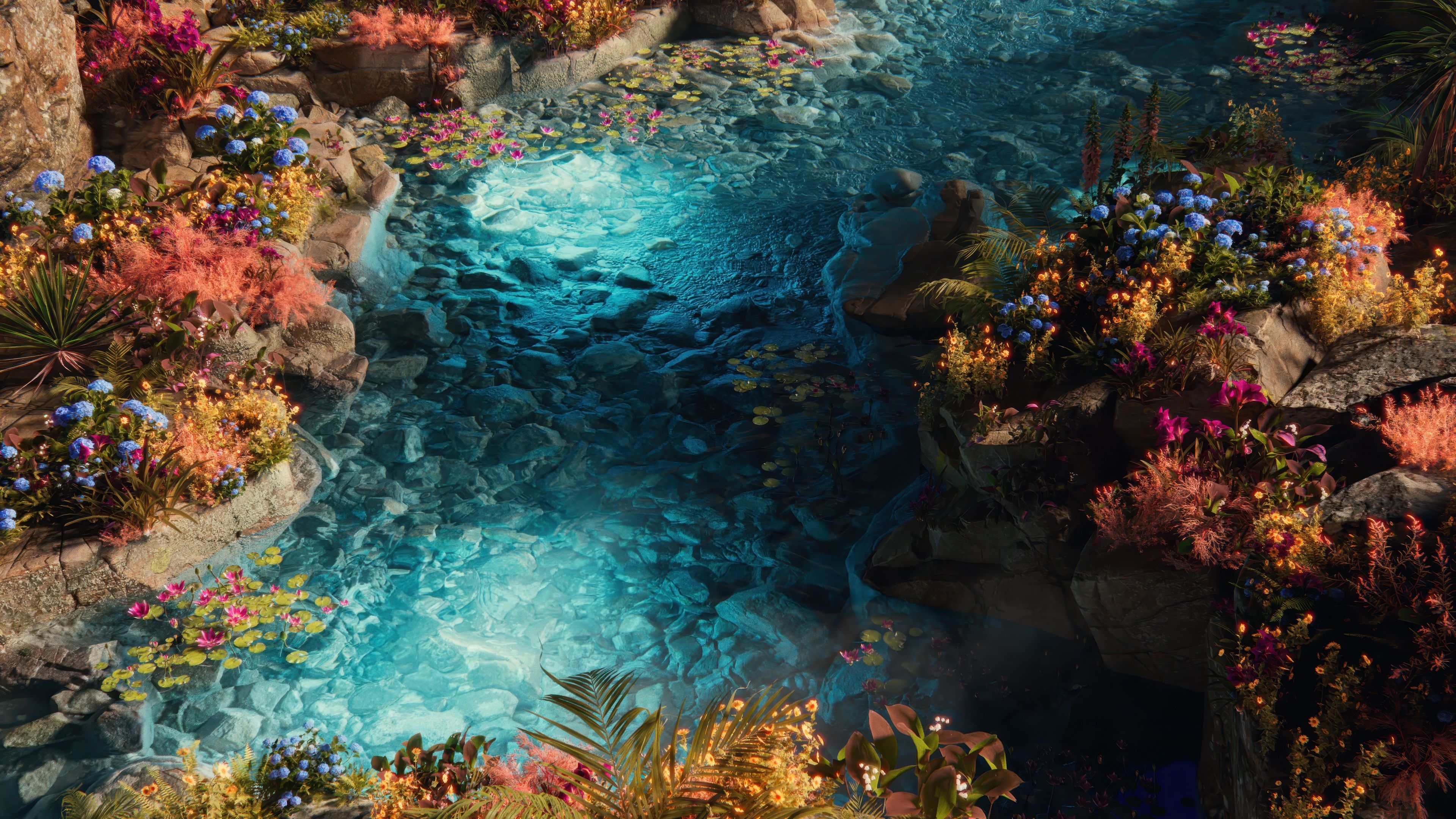 Paradise Water Stream ultra HD 4K wallpaper