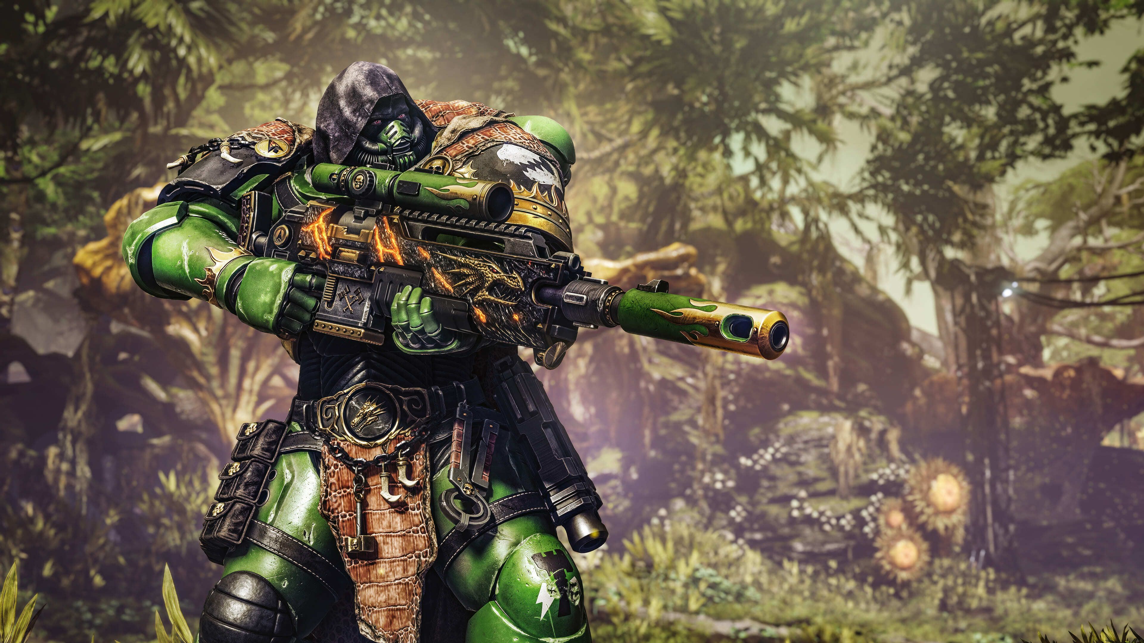 Salamander Warhammer 40K Space Marine 2 ultra HD 4K wallpaper