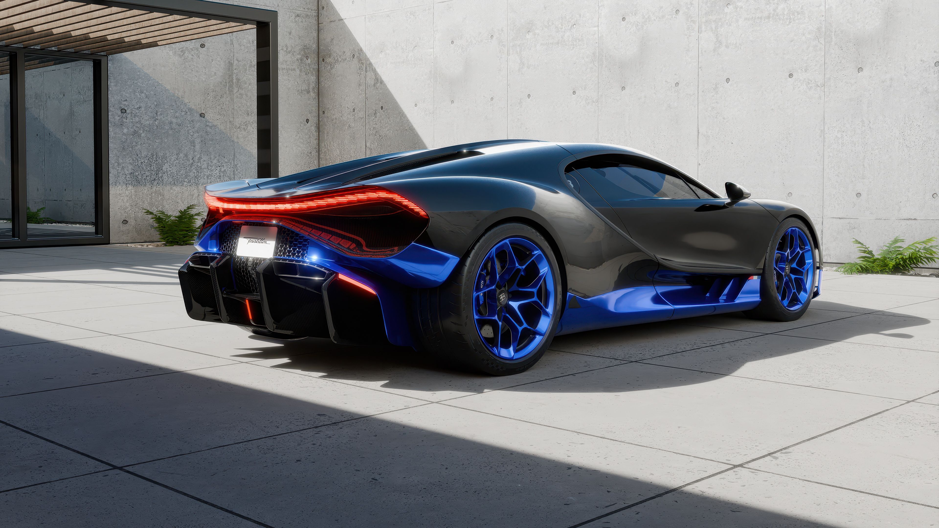 Blue Bugatti Tourbillon ultra HD 4K wallpaper