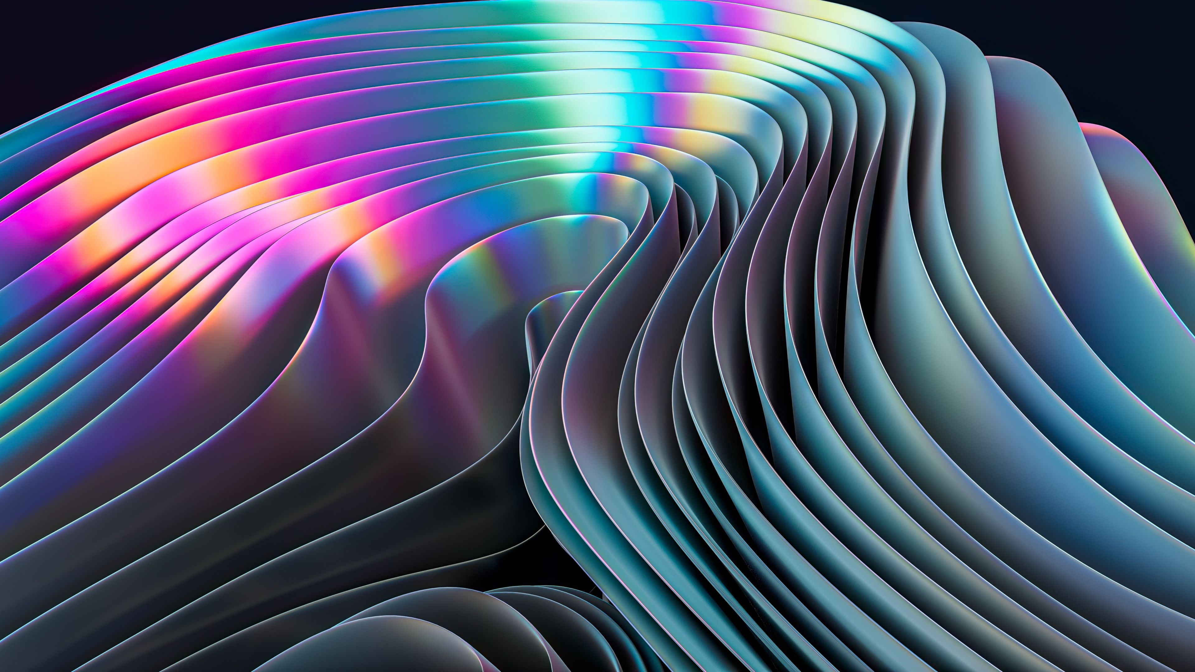 Neon Gradient Abstract ultra HD 4K wallpaper