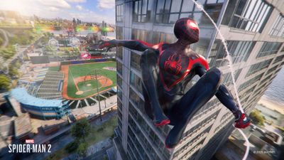 Miles Morales Swing ultra HD 4K wallpaper