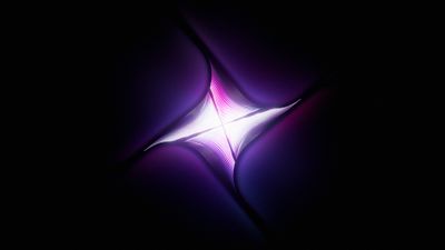 Neon glow Fractal ultra HD 4K wallpaper