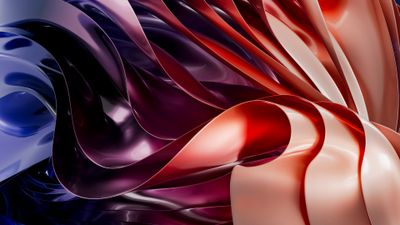 Glossy Abstract art ultra HD 4K wallpaper