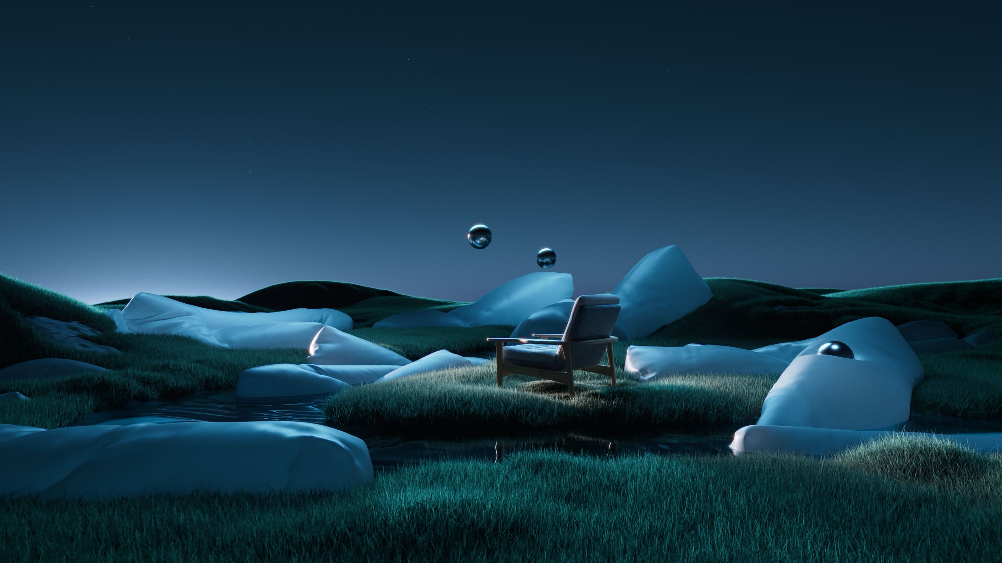 Dreamlike Surreal landscape ultra HD 4K wallpaper