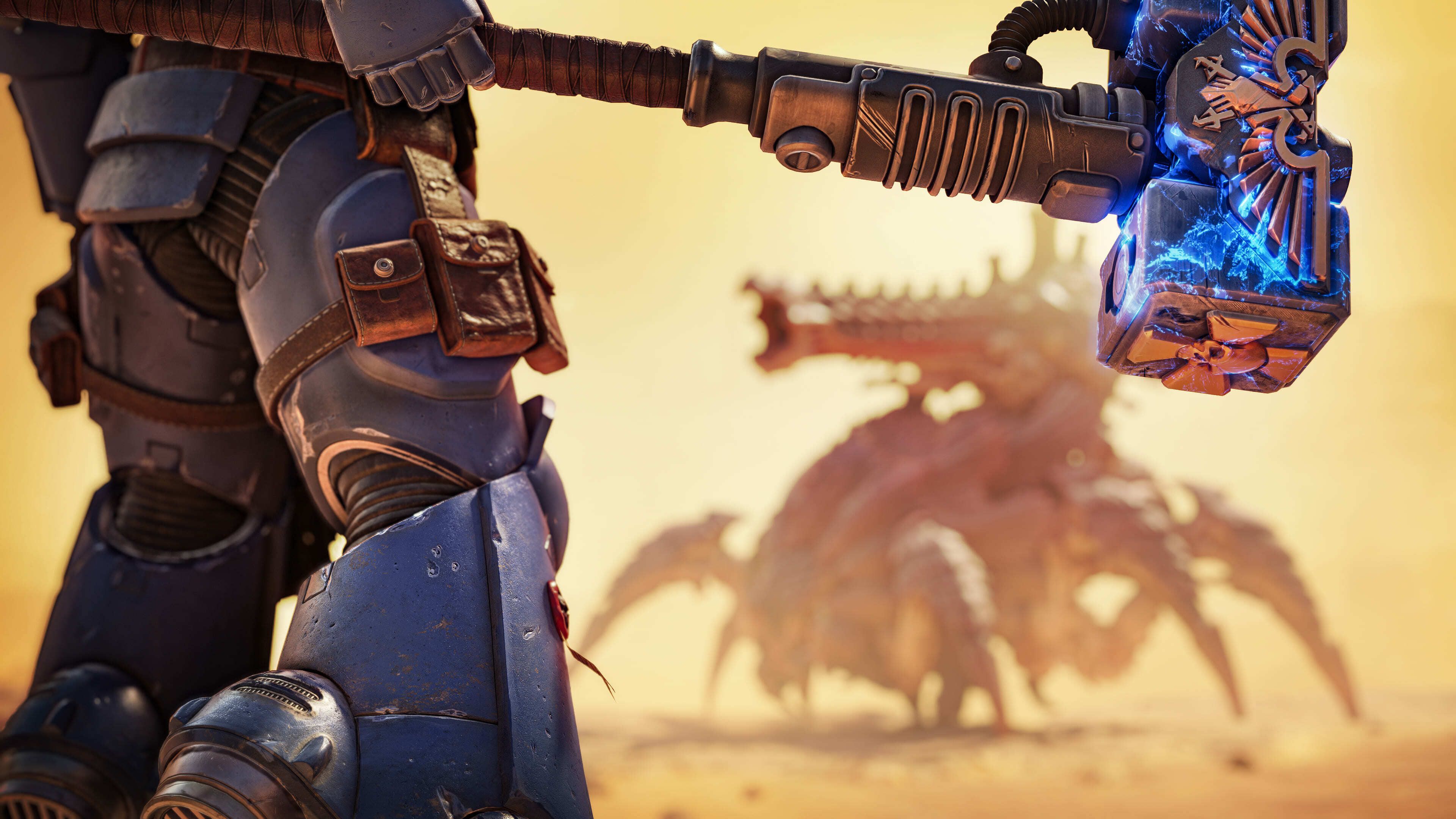 Thunder Hammer Warhammer 40K Space Marine 2 ultra HD 4K wallpaper